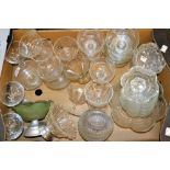 Glass sundae dishes, various **All lots in this sale are subject to a maximum of £2.