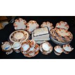 A late 19th century tea service; other similar teaware;
