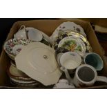 Ceramics - a Wedgwood The Historic Town of Oxford tea cup, saucer and tea plate,