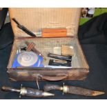 Drawing Instruments - penknives; pestle; Kukri;