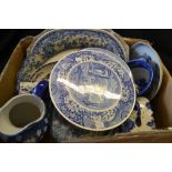 Ceramics - a Spode Italian scene circular cake plate;