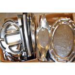 Catering Ware - a large selection of stainless steel serving dishes, entree dishes, platters,