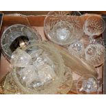 Glassware- lead crystal and cut glass vases,