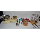 Kitchenalia - a set of kitchen scales and weights;