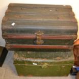 Two tin trunks **All lots in this sale are subject to a maximum of £2.