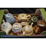 Tea Ware - a Crinoline Ladies teapot; others tea pots,