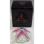 A Royal Crown Derby paperweight, Starfish - Candy, gold stopper, 1st quality,