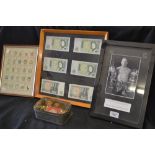 Coins, Banknotes and Stamps, including one pound notes (6),