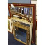 A large rectangular mirror;