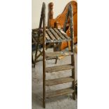 A set of 20th century pine four-rung stepladders **All lots in this sale are subject to a maximum