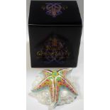 A Royal Crown Derby paperweight, Starfish Pop, gold stopper, 1st quality,