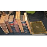 Books - leather bindings, various (2 boxes) **All lots in this sale are subject to a maximum of £2.