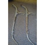 A set of silvered horse ames, 76cm long **All lots in this sale are subject to a maximum of £2.