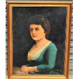 English School (late 19th/early 20th Century) Portrait of a Lady, half-length oil on canvas,