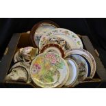 A Royal Albert Secret Garden collector's plate, The Dovecote; others similar, Gardeners Cottage,