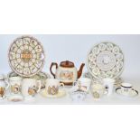 Commemorative and Calendar plates - Queen Elizabeth II teacups, saucers,