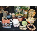 Decorative Ceramics including Arthur Woods Indian Tree, art pottery,