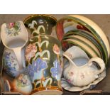 Continental ceramics - Italian, Portuguese, Dutch, assorted vases, bowls,