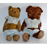 A mid twentieth century mohair jointed Teddy ;