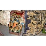 A silk rug; a pair of curtains; etc **All lots in this sale are subject to a maximum of £2.