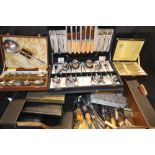 Flatware - a set of twelve silver-plated teaspoons,