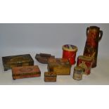 Advertising Tins - a novelty tin, in the form of a reel of cotton, Empire Sewing Thread; others,