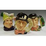 A Royal Doulton Alice in Wonderland series character jugs including Mad Hatter D6598;