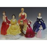 Coalport and Royal Doulton figures including Power of Love HN3970; Sarah,