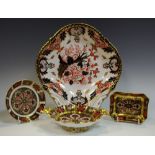 A 19th century Royal Crown Derby Imari pattern dessert dish;