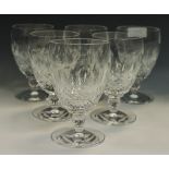 Waterford Crystal, a boxed set of 4 Colleen 10z goblets; another box containing 2. (6).