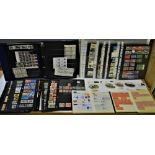 Stamps - box GB material QV - modern on pages, albums, FDC, etc, mint and used 1000's stamps,