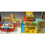 Toys - a Fisher-Price cash till,