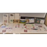 Stamps - large box mainly GB on pages, QEII with FDC,