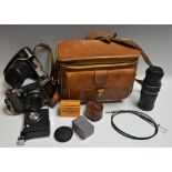 Photography - a 35mm Praktica camera, Photax photo lens, other accessories,
