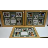 Sport - autographs, three Australian cricketers, Glenn McGrath, Adam Gilchrist and Justin Langer,