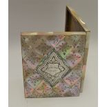 Victorian mother of pearl card case,