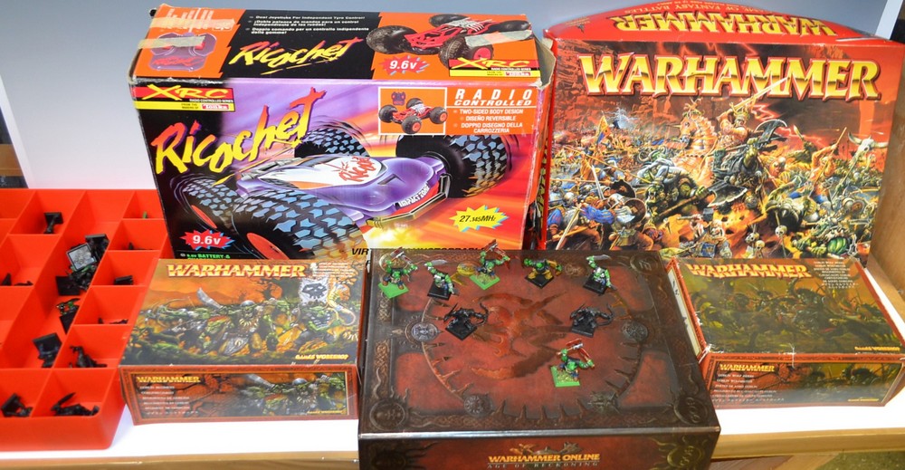 Toys - Warhammer Fantasy Battle, games and models, some painted, some unfinished; boxed sets,