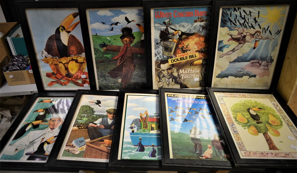 Advertising - Guinness advertising posters, a set of nine, framed and glazed,