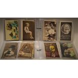 Postcards - collection of Edwardian and Georgian cards including topographical, social, greetings,