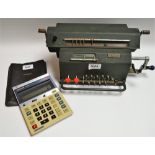 A Block & Anderson Facit Mechanical calculator;