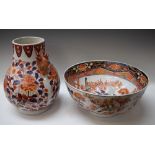 An early/mid 20th century Chinese bowl, painted with Chrysanthemum, birds, etc,