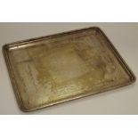 A Mappin & Webb silver gallery tray, London 1919 (579.