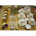Ceramics and Glass- a Cauldon six piece tea set, Toby pepper pot, Sylvac, lustre coffee set,