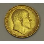 An Edward VII half sovereign dated 1909