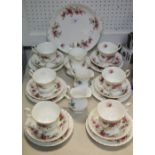 A Royal Albert Lavender Rose tea service for six;