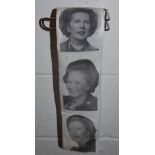 Coal Mining Interest - An unusual roll of toilet paper printed with Margaret Thatcher