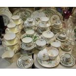 Teawares - decorative teawares including Spode, Coalport, Aynsley, Mintons; etc.