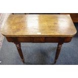 A Regency mahogany tea table.