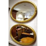 Interior Design - a decorative gilt oval mirror (2)