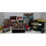 Toys - various Atlas Editions including Fiat 1500, Jaguar E-Type & Aston Martin DB5,